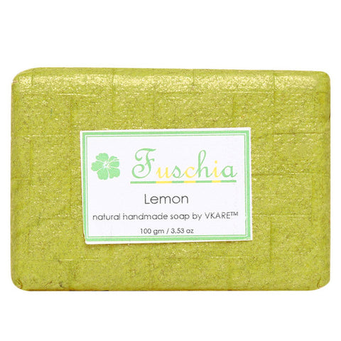 Fuschia Lemon Natural Handmade Glycerine Soap 100gm