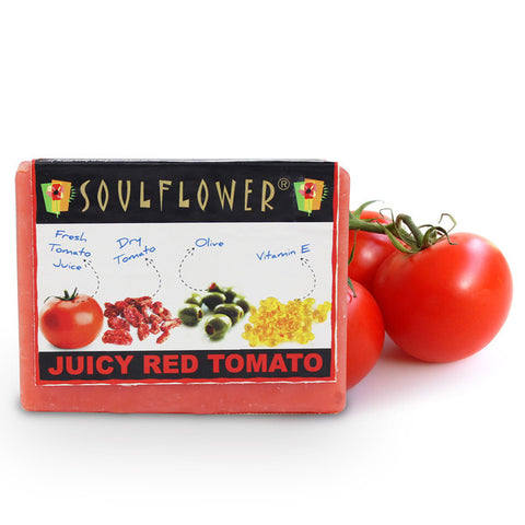 Soulflower Juciy Red Tomato Soap 150gm
