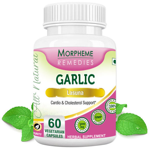 Morpheme Garlic 500mg Extract 60 Veg Capsules