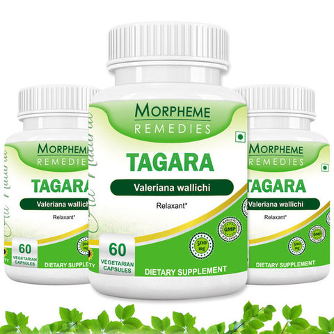 Morpheme Valerian (Tagara) 500mg Extract 60 Veg Capsules (3 Bottles)