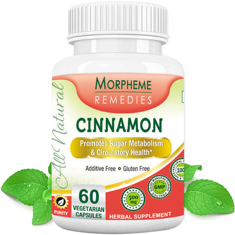 Morpheme Cinnamon 500mg Extract 60 Veg Capsules