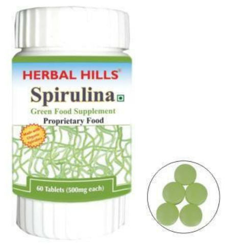 Herbal Hills Spirulina 60 Tablets