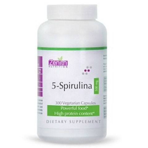 Zenith Nutrition 5Spirulina 500mg 300 Capsules