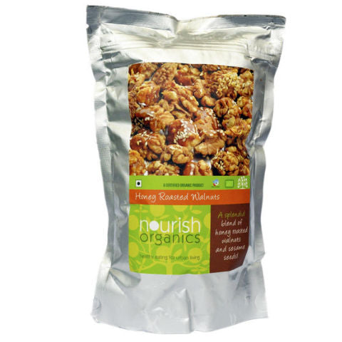 Nourish Organics Honey Roasted Walnuts 120gm