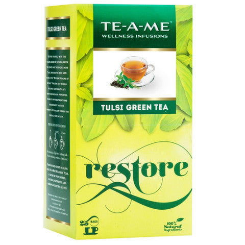 TE-A-ME Natural Tulsi Green Tea (25 Tea Bags)