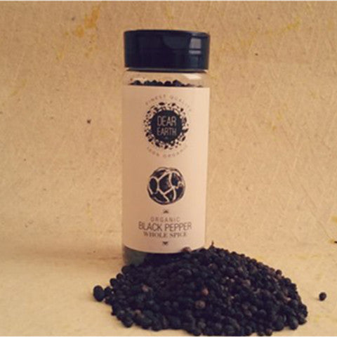  Dear Earth Organic Black Pepper Whole 100gm