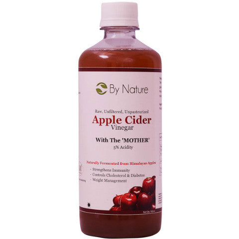By Nature Raw Unfiltered Apple Cider Vinegar With Mother 500ml