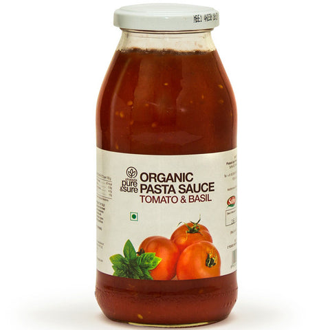 Pure & Sure Organic Tomato Basil Sauce 500gm