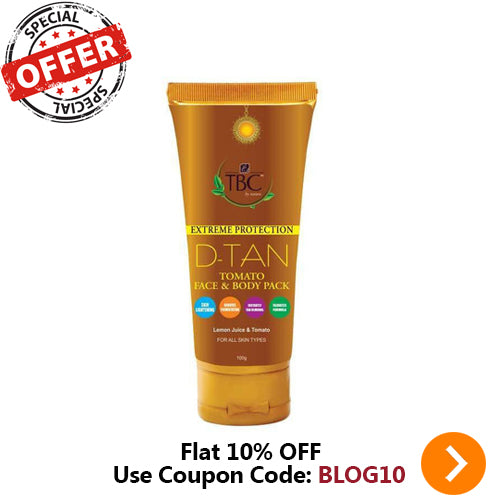 TBC BY NATURE D TAN TOMATO FACE & BODY PACK 100GM
