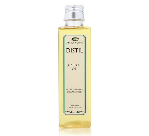Aloe Veda Distil Massage Oil - Cold Pressed Castor Oil 200ml