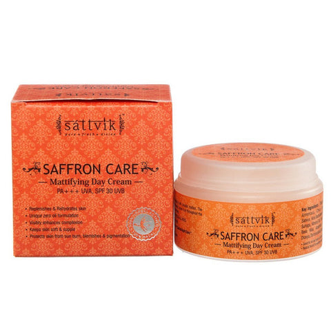 Sattvik Organics Saffron Care - Fairness Day Cream With Spf30 40gm
