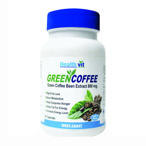 Healthvit Green Coffee Bean Extract 800 Mg 60 Capsules