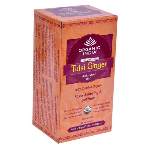 Organic India Tulsi Ginger 25 Tea Bags