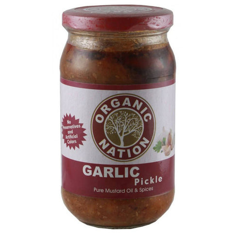 Organic Nation Garlic Pickle 400gm