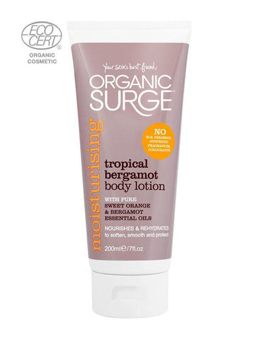 Body Lotion - Organic Surge Tropical Bergamot Body Lotion 200ml