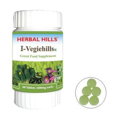 Green Food Supplement - Herbal Hills I Vegiehills 60 Tablets