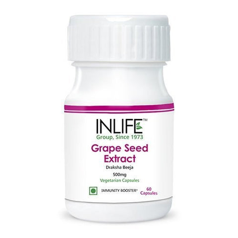 Health Care - Inlife Pharma Grape Seed Extract 500mg 60 Veg Capsules