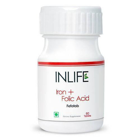 Health Care - Inlife Pharma Iron + Folic Acid 60 Tablets