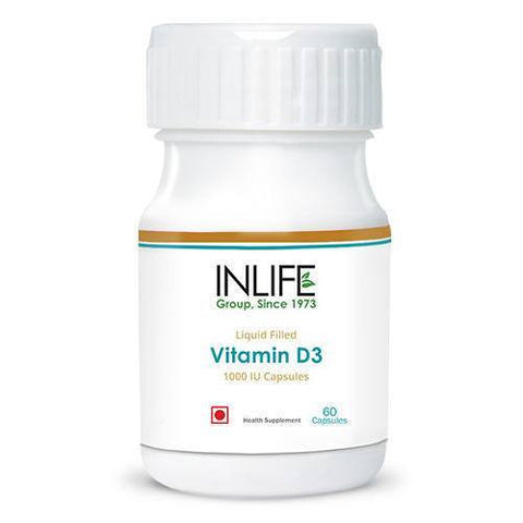 Health Care - Inlife Pharma Vitamin D3 1000 Iu 60 Capsules