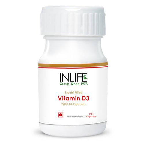 Health Care - Inlife Pharma Vitamin D3 2000 Iu 60 Capsules