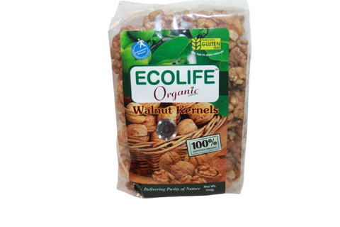 Nuts And Dry Fruits - Ecolife Orgnaic Walnuts Kernels 200gm