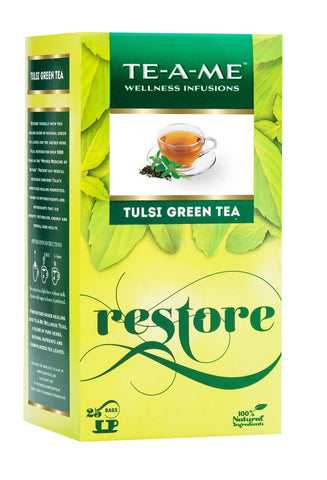 Organic Tea - Te-a-me Natural Tulsi Green Tea (25 Tea Bags)