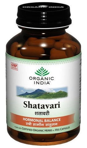 Pain Relief - Organic India Shatavari 60 Capsules Bottle