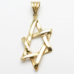 Mens gold star of David