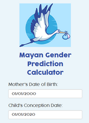 Mayan Gender Prediction Calculator
