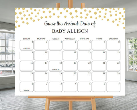 How to Choose Calendar for Baby Due Date Game