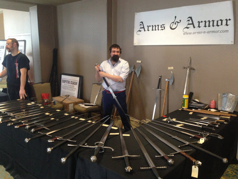 Selling swords at Longpoint 2019