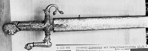 17th C Sword with beast pommel