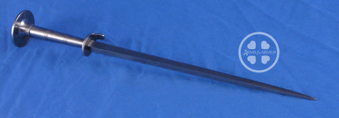 All steel custom Rondel dagger with lug detail.
