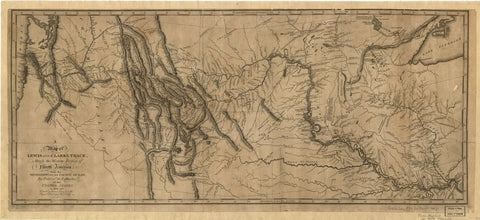 Lewis and Clark map from the Library of Congress