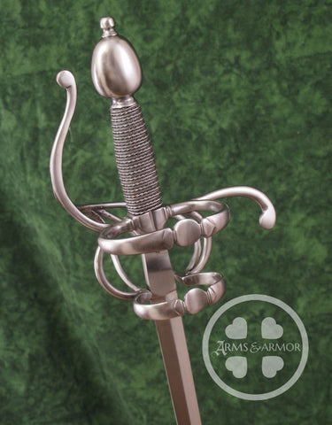 Replica rapier of a style seen on examples in Malta.