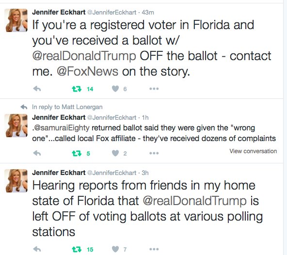 BREAKING: Donald Trump's Name Left Off Florida Ballots