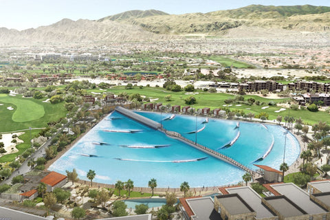 The wave pool will feature a 5.5 acre surfable area