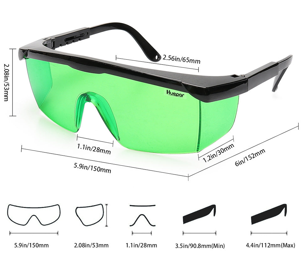 green line laser level glasses