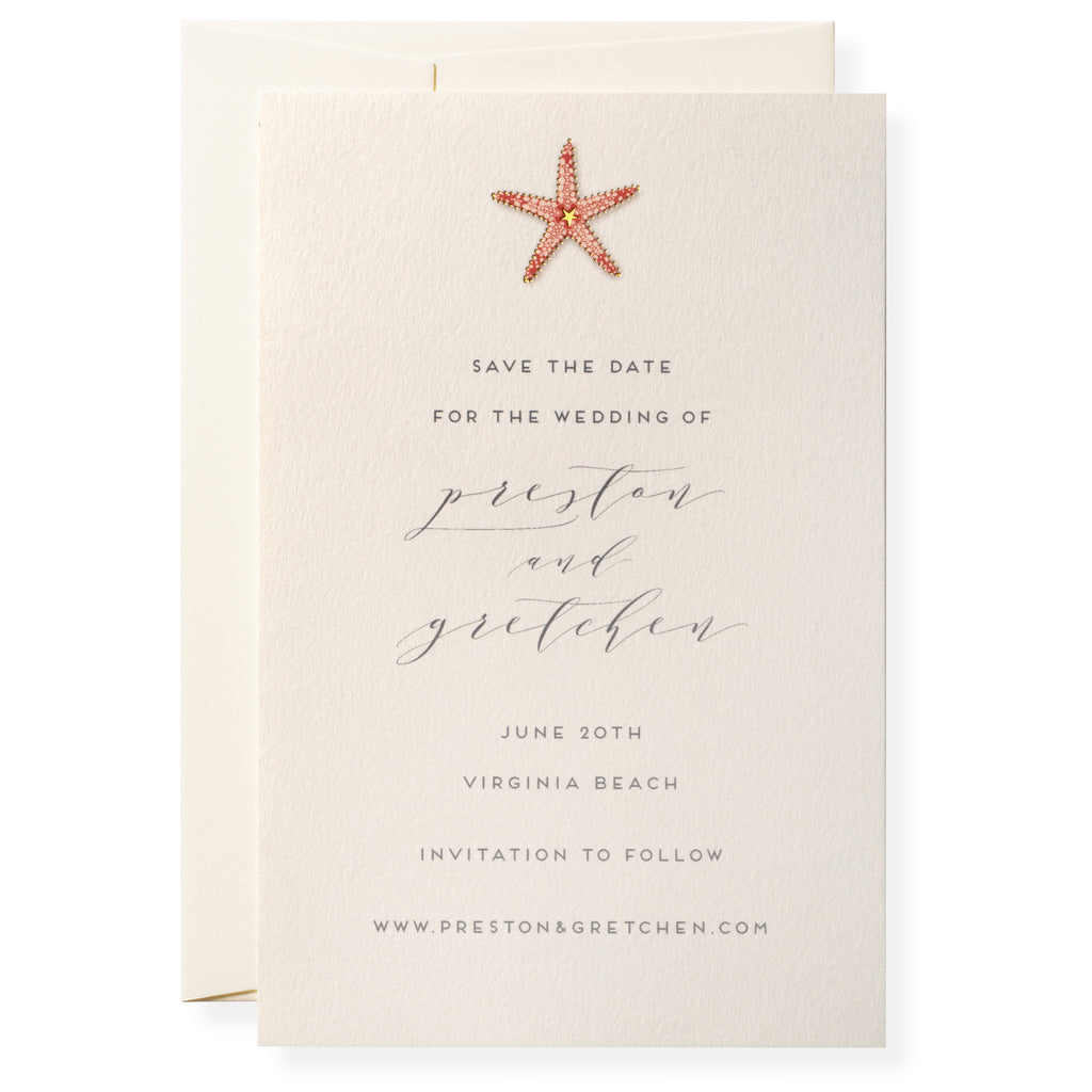 Sea Star Invitation Karen Adams Designs