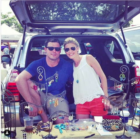 Erin McDermott and Bryan White at Charlottesville City Market