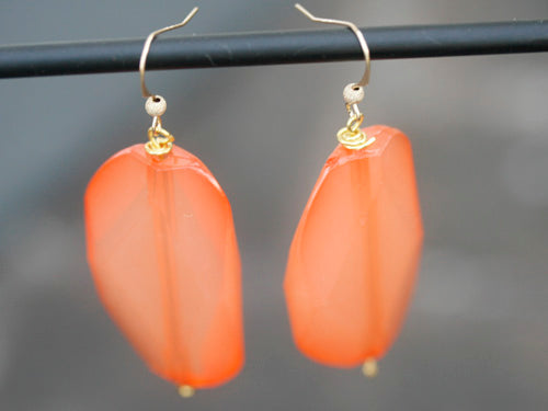peach sherbert earrings