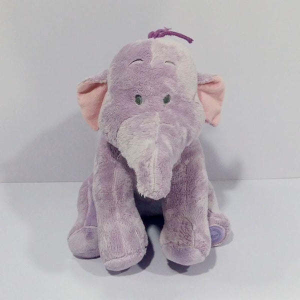 stuffed purple elephant