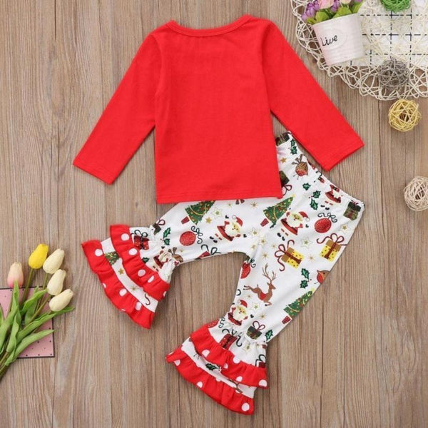 ruffle girl christmas outfits