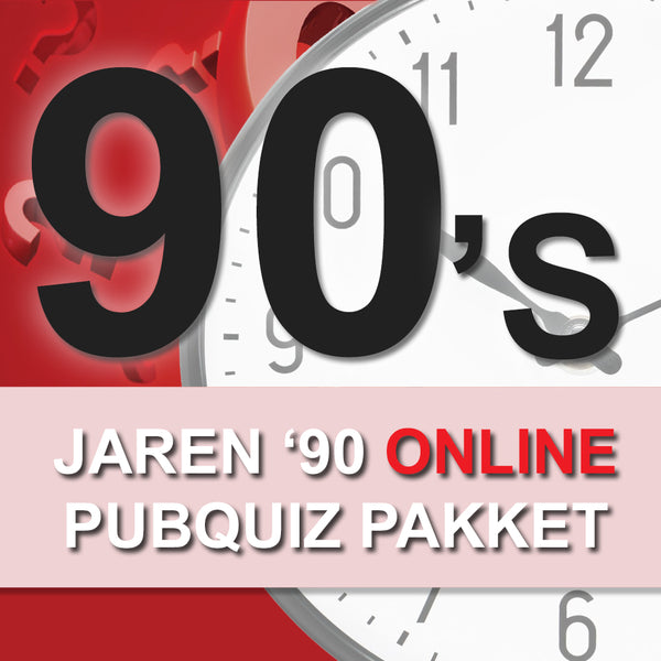 Aanhoudend Eigenwijs fout Online pubquiz pakket in Jaren '90 thema - Pubquizshop.nl
