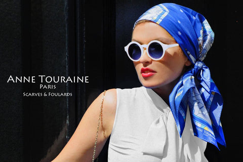 Revisit the classic pirate headscarf by tying it to the side. Lovely!