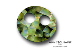 Large, modern and versatile scarf ring or scarf pendant: a unique creation by ANNE TOURAINE Paris™