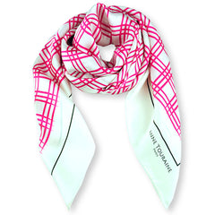 Silk scarves extra large pink by ANNE TOURAINE Paris™