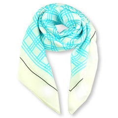 Silk scarves extra large blue by ANNE TOURAINE Paris™