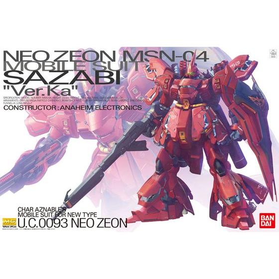 MG 1/100 Scale NEO ZEON MSN04 SAZABI VER.KA Gundam Model Water Slide Decal Blue 