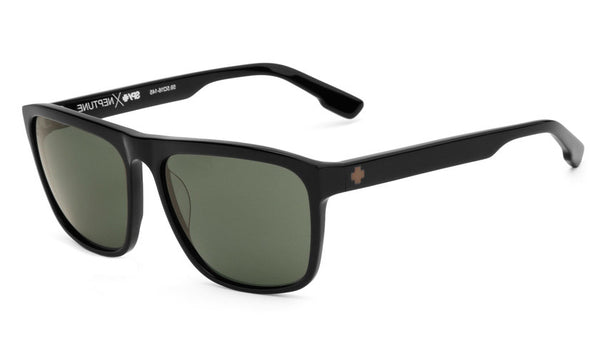 Spy - Neptune Black Sunglasses, Happy Grey Green Lenses Spy - Neptune Black Sunglasses, Happy Grey Green Lenses
